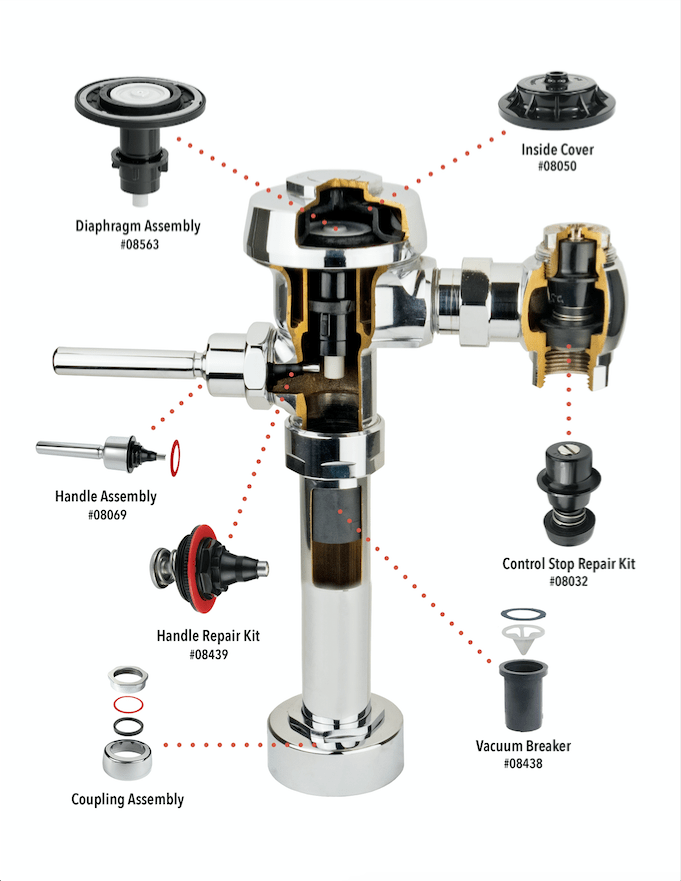 Royal Flushometer Repair Parts