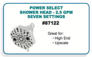 Oxygenics power select shower head