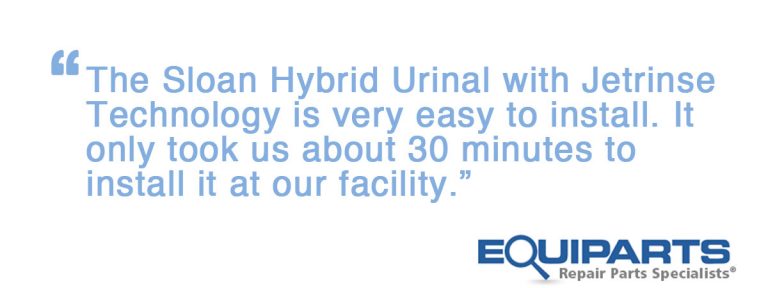 Sloan Hybrid Urinal Installation
