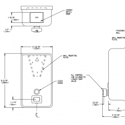 ASI 0343 SS VERTICAL SOAP DISPENSER