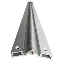 ALUMINUM CONTINUOUS PARTITION SPRING DOOR HINGE (SPECIFY HANDING)