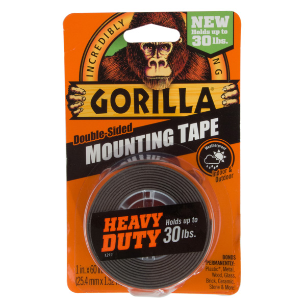 Lot Of 2 Gorilla Heavy Duty Mounting Double-Sided Tape 30 lbs 1 x 60 New