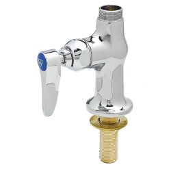 T&S BRASS CP SINGLE HOLE, SINGLE TEMPERATURE DECK MOUNT FAUCET