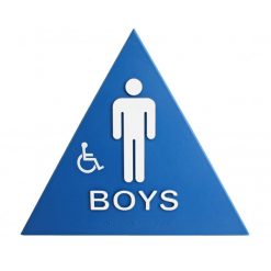 DOOR T-24 ADA BOY'S W/CHAIR & BRAILLE SIGN