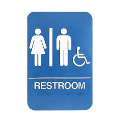 WALL ADA SIGN 6X9 W/CHAIR & BRAILLE