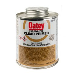 OATEY 30752 CLEAR PVC/CPVC PRIMER PINT 16 OZ