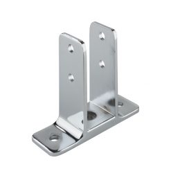 DOUBLE EAR URINAL SCREEN BRACKET 1-1/4" x 3-1/2" FOR PARTITION