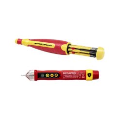 MEGAPRO 6KIT-VDE INSULATED MULTIBIT SCREWDRIVER & VOLTAGE TESTER COMBO KIT