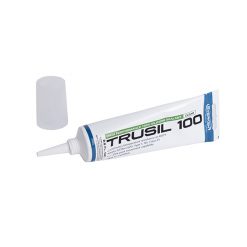 EVERKEM DIVERSIFIED PRODUCTS TS-100-STC TRUSIL-100 100% ACETOXY SILICONE SEALANT - CLEAR - 2.8 OZ TUBE