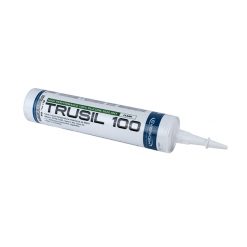 EVERKEM DIVERSIFIED PRODUCTS TS-100C TRUSIL-100 100% ACETOXY SILICONE SEALANT - CLEAR - 10.1 OZ TUBE