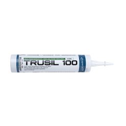 TRUSIL-100 100% ACETOXY SILICONE SEALANT - CLEAR - 10.1 OZ TUBE