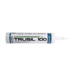 TRUSIL-100 100% ACETOXY SILICONE SEALANT - WHITE - 10.1 OZ TUBE